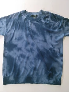 Banana Republic Damen Top Mittelblau Batik Retro Küste Ozean Maritim - Bild 1 von 6