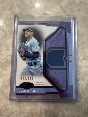 2024 Topps Nivel Uno - Nivel Uno Reliquias George Springer #T1R-GS Lámina Púrpura/149 Foto 1 de 4