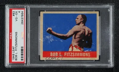 1948 Leaf Bob Fitzsimmons Bob L Fitzsimmons #63 PSA 4 - Image 1 of 2