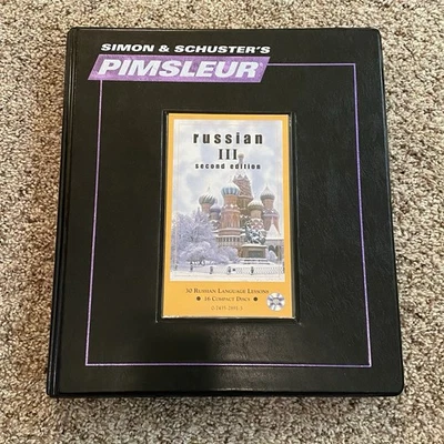 Simon & Schuster Pimsleur Russian III Second Edition—30 Lessons 16 CDs Foto 1 de 4