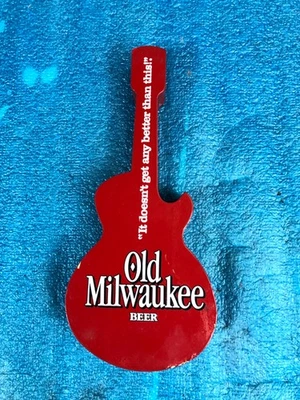 Old Milwaukee Guitar Beer Tap Handle It Doesn't Get Any Better Than This Vintage - Image 1 of 4
