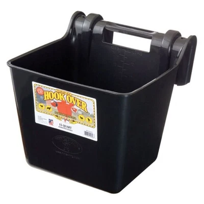 Little Giant HF15BLACK Heavy Duty 15 Quart Mountable Plastic Hook Feeder, Black - Image 1 of 4