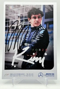 F1, ANDREA KIMI ANTONELLI SIGNED CARD 2025 IMOLA - Picture 1 of 3