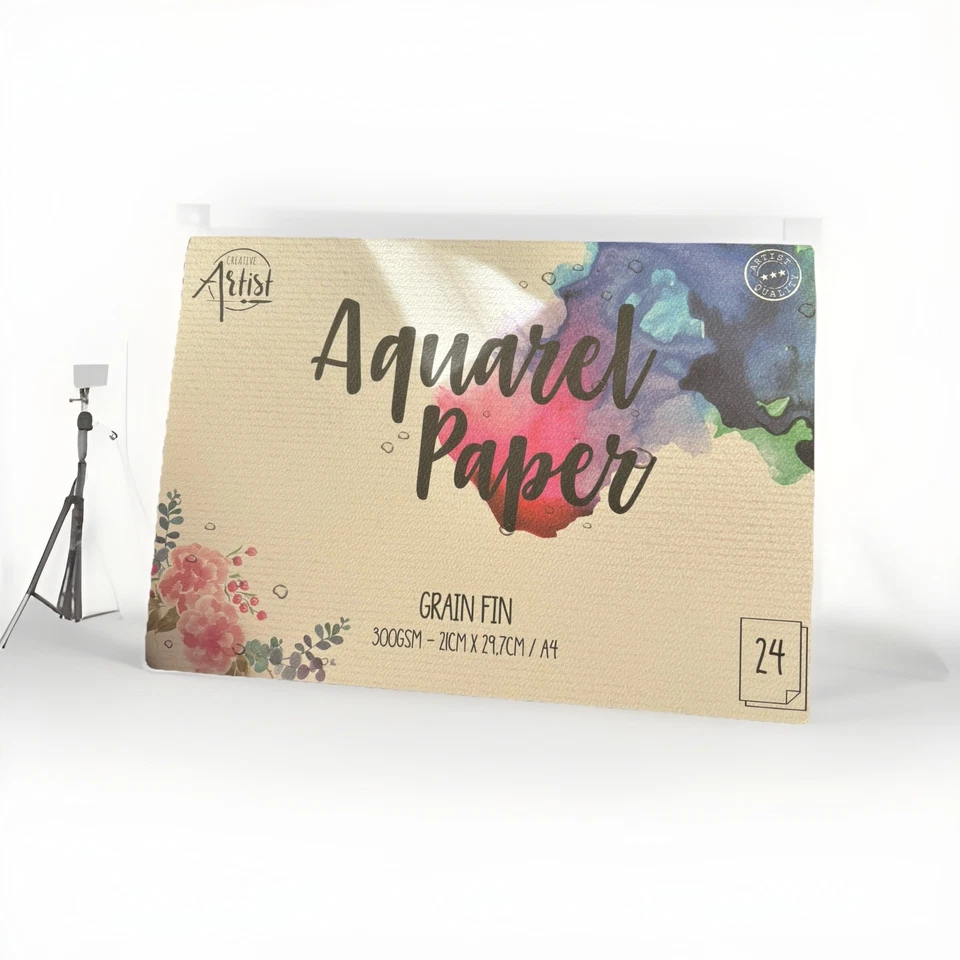 Aquarellblock Zeichenblock ,Malblock DIN A4 Aquarellpapier 24 Blatt NEU (30) - Bild 1 von 1