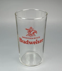 Budweiser Beer Shell Glass / Vtg Tavern Barware Advertising / Man Cave Bar Decor - Picture 1 of 10