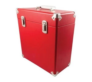GPO Portable Retro Style Carry Case for LPs, Albums and 12Inch Vinyl Records (Ho - Afbeelding 1 van 3