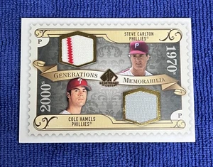2009 SP Legendary Cuts Steve Carlton Cole Hamels Generations Jersey #GM-CH - Picture 1 of 2