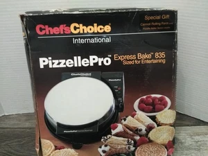 N.O.S. Chef’s Choice PizzellePro Express Bake 835 Pizzelle Waffel Cannoli Maker - Bild 1 von 8