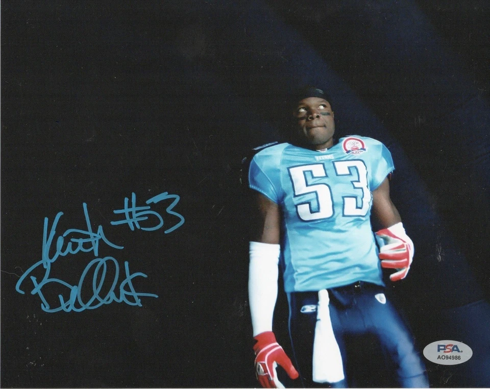 KEITH BULLUCK Signed Autographed Auto 8x10 Photo Picture Tennessee Titans PSA - Image 1 of 1