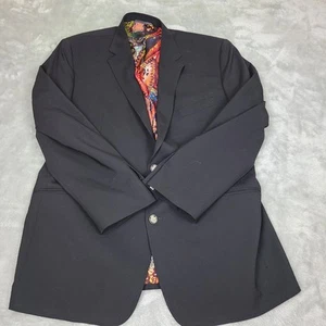 Robert Graham Black Wool Sport Coat Jacket Fully Lined Multi Color Paisley Sz 44 - Picture 1 of 9