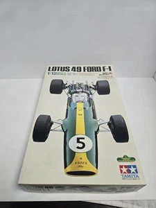 TAMIYA 1/12 Lotus 49 Ford F1 Plastic Model Big Scale Series No.12 Open Box - Picture 1 of 13