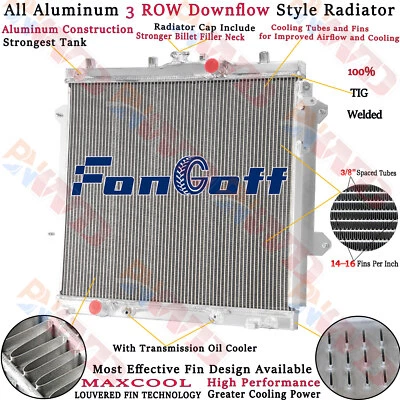 3 Row Radiator For Toyota 4Runner Limited SR5 TRD Venture 4.0L V6 2010-2022 2012 - Image 1 of 4