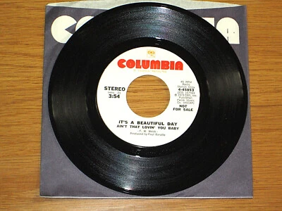 PROMO 70s ROCK 45 RPM - IT'S A BEAUTIFUL DAY - COLUMBIA 45853 - "AIN'T THAT..."  - Image 1 of 2