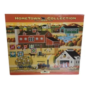 Hometown Collection Heronim “Amish Harvest” 1000 Pce Puzzle Vintage 2002 New - Picture 1 of 7