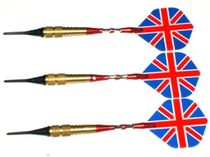 Soft Tip Darts, New, 1/4" 8 Gram Brass with Alum Shafts, N.O.S.#3948 - Picture 1 of 3