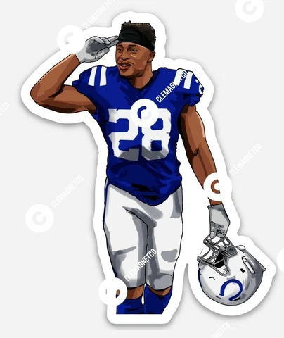 Jonathan Taylor MAGNET - Indianapolis Colts Running Back NFL Vinyl Magnet Cover