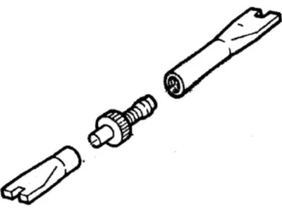 (1) Conjunto de tornillo de ajuste de freno GENUINO FORD C2OZ-2041-D. Trasero izquierdo 1980-1989 Foto 1 de 3