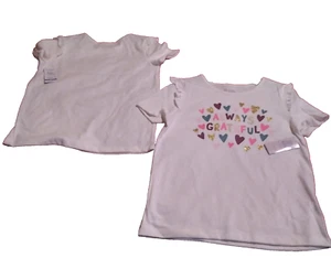 365 Kids From Garanimals Girls Summer Ruffle Short Sleeves T-shirt Sz 10 NWT - Picture 1 of 8