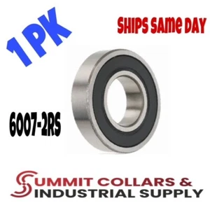 6007-2RS C3 EMQ Premium Rubber Sealed Ball Bearing, 35x62x14, 6007rs (1 QTY) - Picture 1 of 1