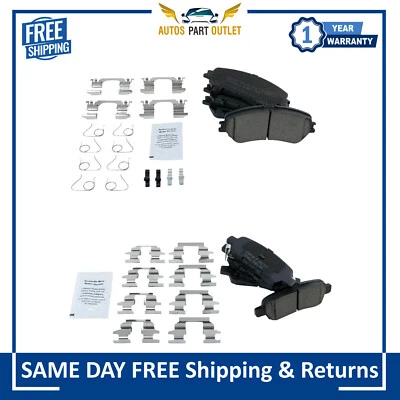 Nuevo kit de pastillas de freno de disco de cerámica delanteras y traseras para Nissan Rogue 2014-2019 Foto 1 de 4