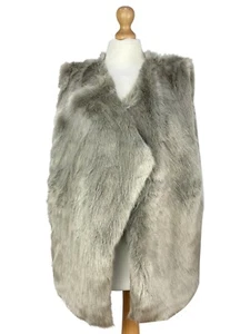 New Winter Faux Fur Gilets Vest Waistcoat Warm Soft Sleeveless Coat Outwear - Picture 1 of 5