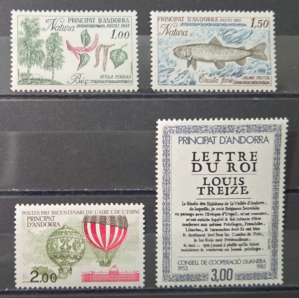 5143 - ANDORRA - SCOTT# 304, 305 - 306, 309 - MNH - Image 1 of 1