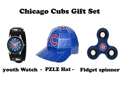 Chicago Cubs Youth Boys Gift Set - Birthday gift for Kids - 3 item gift set - Image 1 of 4