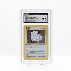 Pokemon Clefairy (Piepi) #5 Holo Base Set German 1st Edition 1999 - CGC 9.5 Mint - Picture 1 of 4