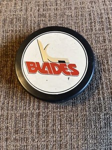 Kansas City Blades Hockey Puck IHL Defunct Team Rare