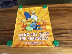 The Simpsons Vintage Burger King Vinyl Cling Sticker Decal - Canadian Seller - Bild 1 von 11