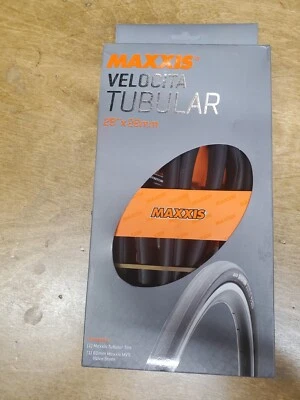 MAXXIS VELOCITA TUBULAR TIRE 700(28") X 28mm, W/ 60MM MAXXIS MVS VALVE STEM - Image 1 of 4