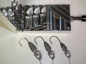 Freshwater Spinnerbait Hidden Weight -4 mold 1, 1.5, 2oz CNC Aluminum - Picture 1 of 9