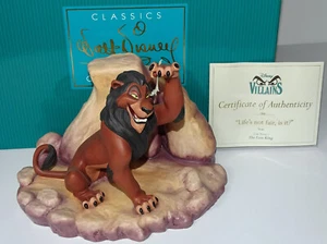 WDCC SCAR Life’s Not Fair Is It? 2001 Members Only Disney Classics The Lion King - Picture 1 of 8