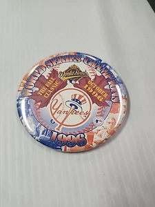 NEW YORK YANKEES 1996 WORLD SERIES PIN MLB STICKER(ON BACK) DEREK JETER'S TEAM ¿ - Picture 1 of 2