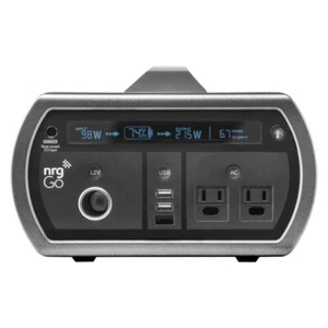 nrgGo 400 Portable 500wh Black and Gray 1200W Surge Power Station - Picture 1 of 7