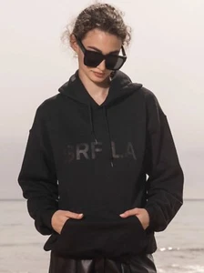 Srf by Heidi Merrick Classic Black Hoodie Cotton Size Small - Picture 1 of 4