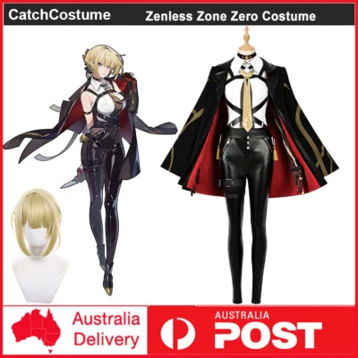 Zenless Zone Zero Evelyn Chevalier Cosplay Costume Wig Comic-Con Party Outfits — 第 1/4 张图片