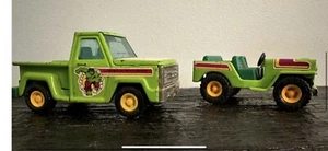 Buddy L'incredibile Hulk camion in metallo pressato e jeep - Foto 1 di 10