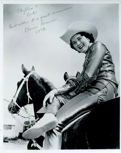 Elaine Kramer 8x10 B&W 1972 Rodeo Photo, Trick Rider - Picture 1 of 1