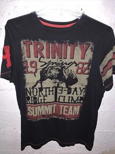 Arizona Boys Black T-Shirt Sz L 14/16 with Applique - Bull - Picture 1 of 6