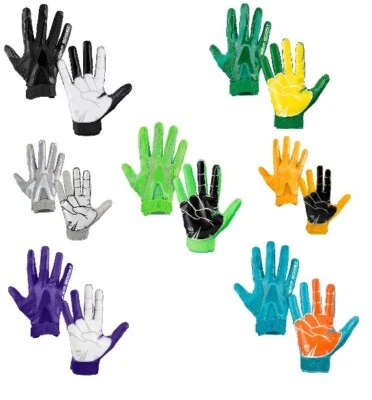 Grip Boost Peace, Shaka, and Hook 'Em Football Gloves Pro Elite - ADULT