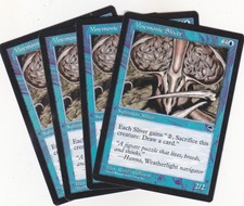 4 x Mnemonic Sliver creature from Tempest (MTG)