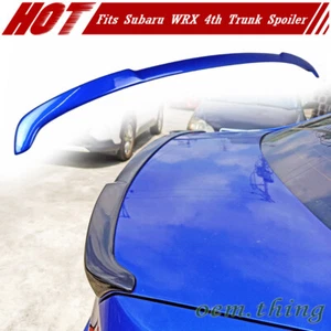 2021 Fit For SUBARU WRX STI Sedan R Look Rear Trunk Lip Spoiler ABS Color #K7X - Foto 1 di 9