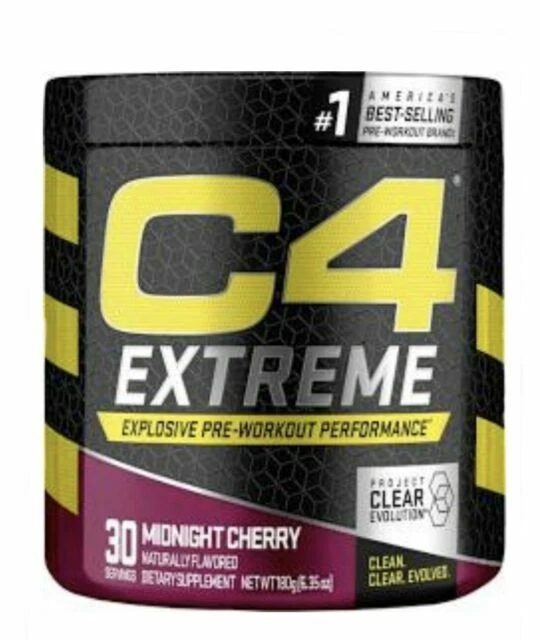 Cellucor C4 Extreme Explosive Pre-Workout - Midnight Cherry   30 Servings