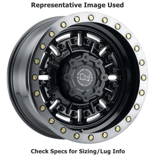 Black Rhino Wheels 2095ABR-88170B25 Abrams roda 20"x9.5" - pistola brilhante preta NOVA - Imagem 1 de 3