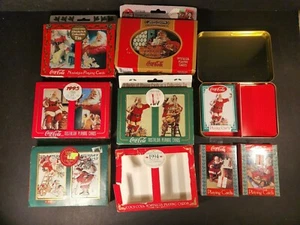  Coca-Cola Nostalgie Santa Playing Cards In Tin Sealed Limited Edition Set  - Bild 1 von 10