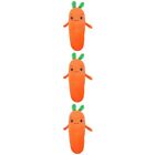 Set Of 3 Throw Animal Plush Toys Carrot Cartoon