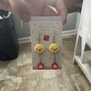 Russ Charming Egg-Cessories Kids Easter Spring Earrings - Picture 1 of 4