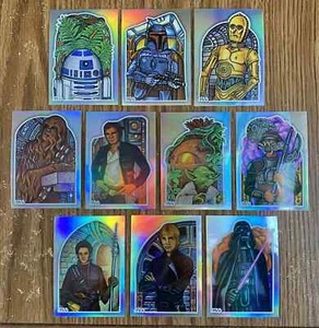 2023 Topps Chrome Star Wars ROTJ 40th Anniversary Stained Glass Insert YOU PICK - Picture 1 of 19