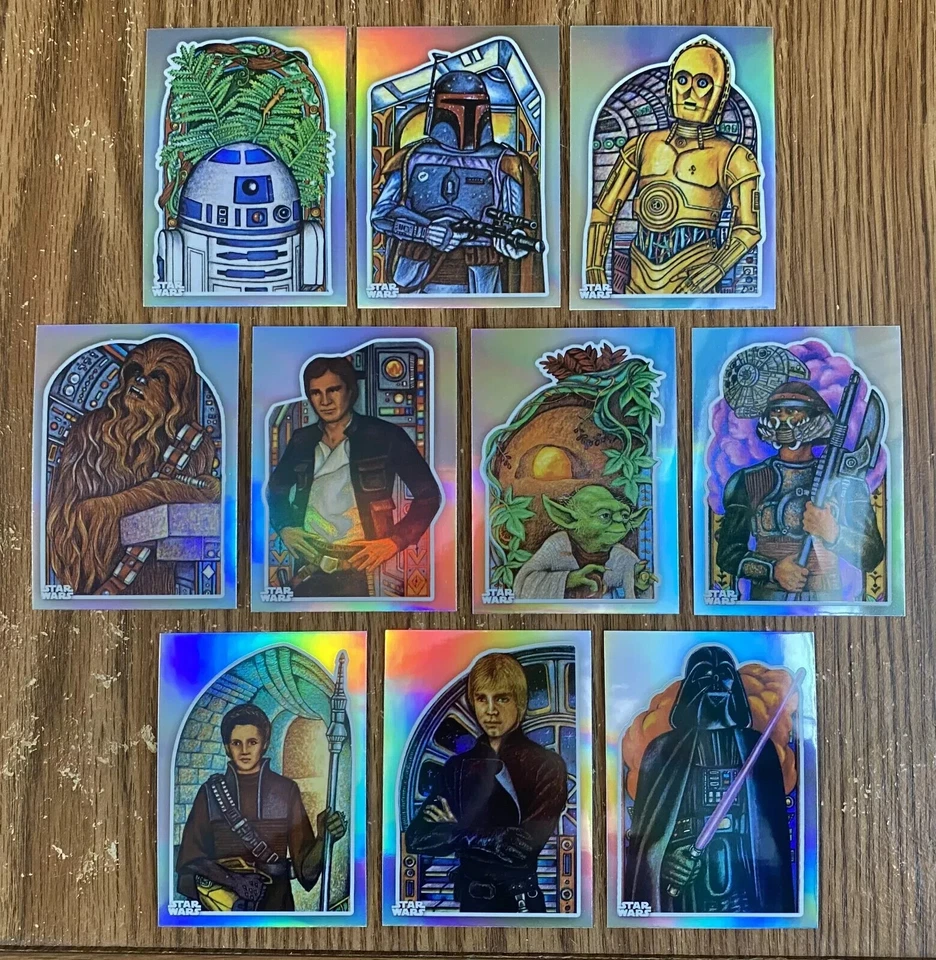 2023 Topps Chrome Star Wars ROTJ 40th Anniversary Stained Glass Insert  YOU PICK - Image 1 of 1